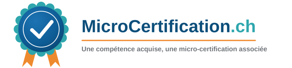 Bannière officielle MicroCertification.ch, plateforme souveraine de micro-certifications et badges numériques sur Moodle